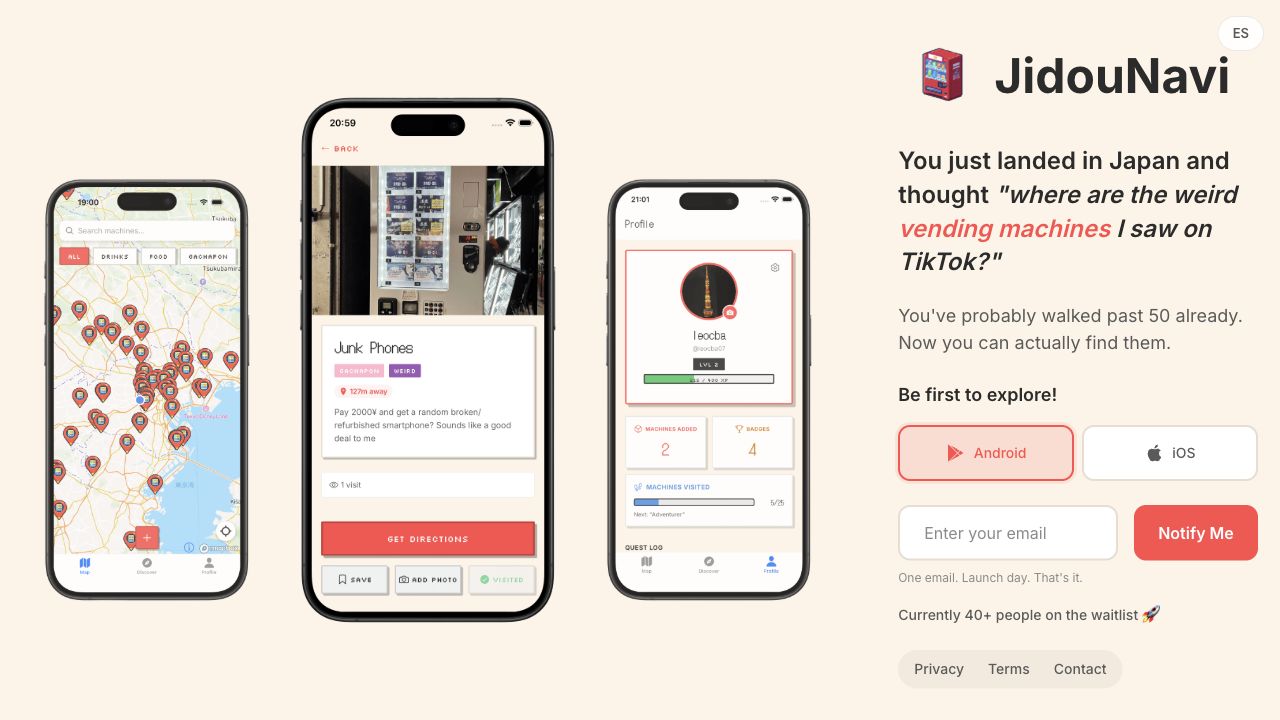 Screenshot of JidouNavi